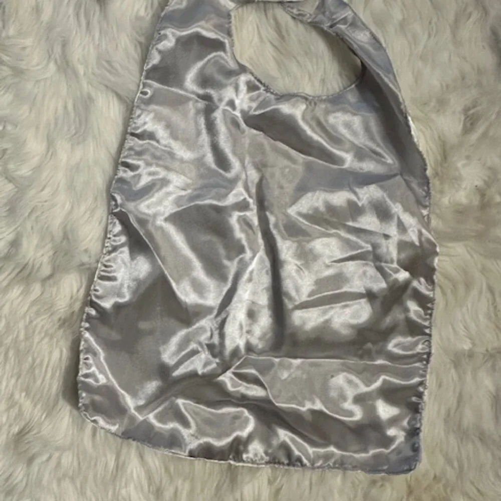 White / Silver Infant Super Hero Cape  CAPEWS  NWT Boutique